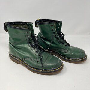 Vintage Made in England Dr. Martens Green Boots